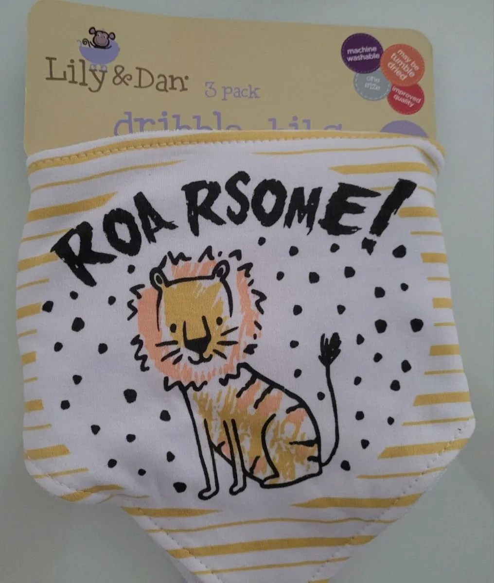 Baby bibs x 3 new - Image 1