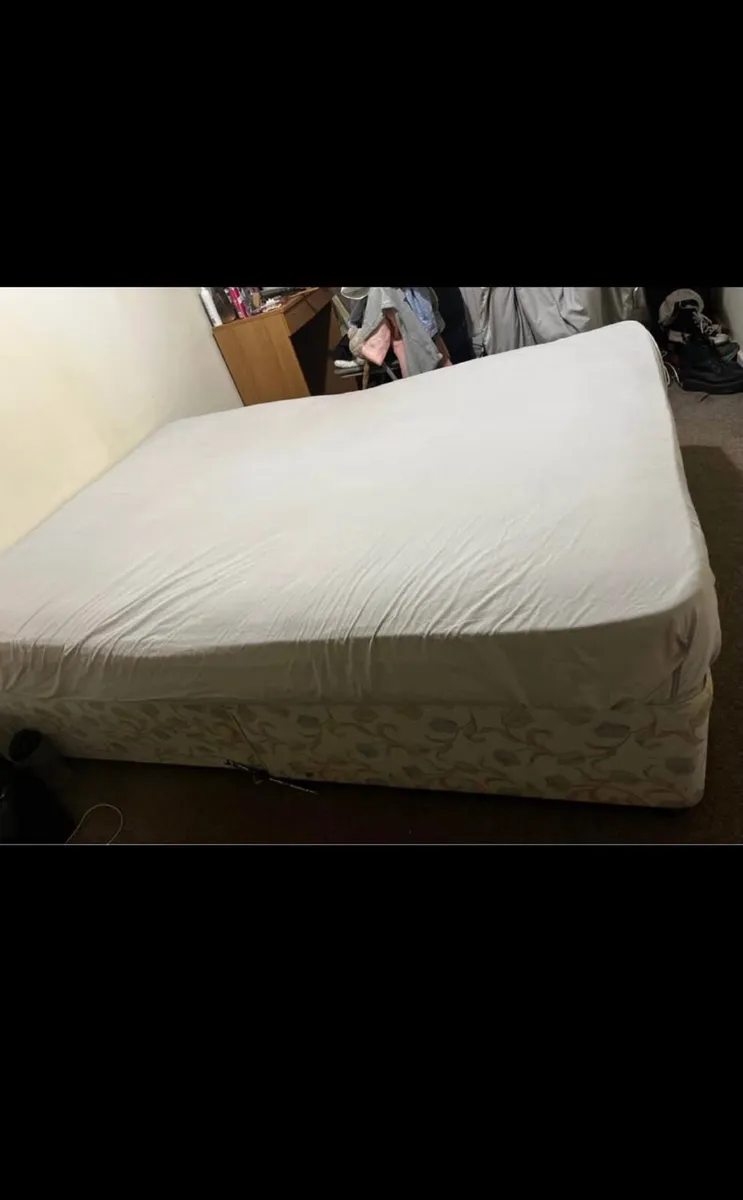 Double Mattress and Bed Base - Image 1
