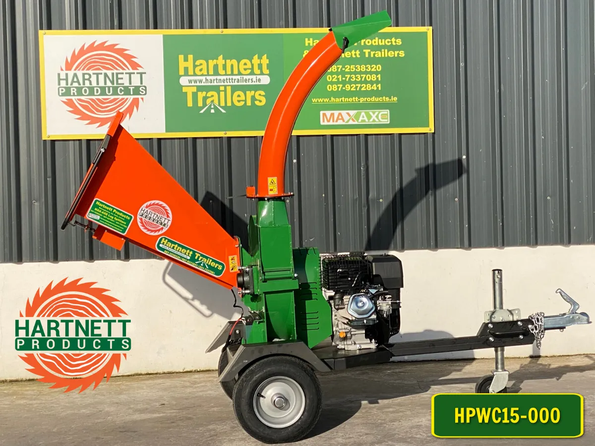 15HP Petrol Wood Chipper 4" - Image 1