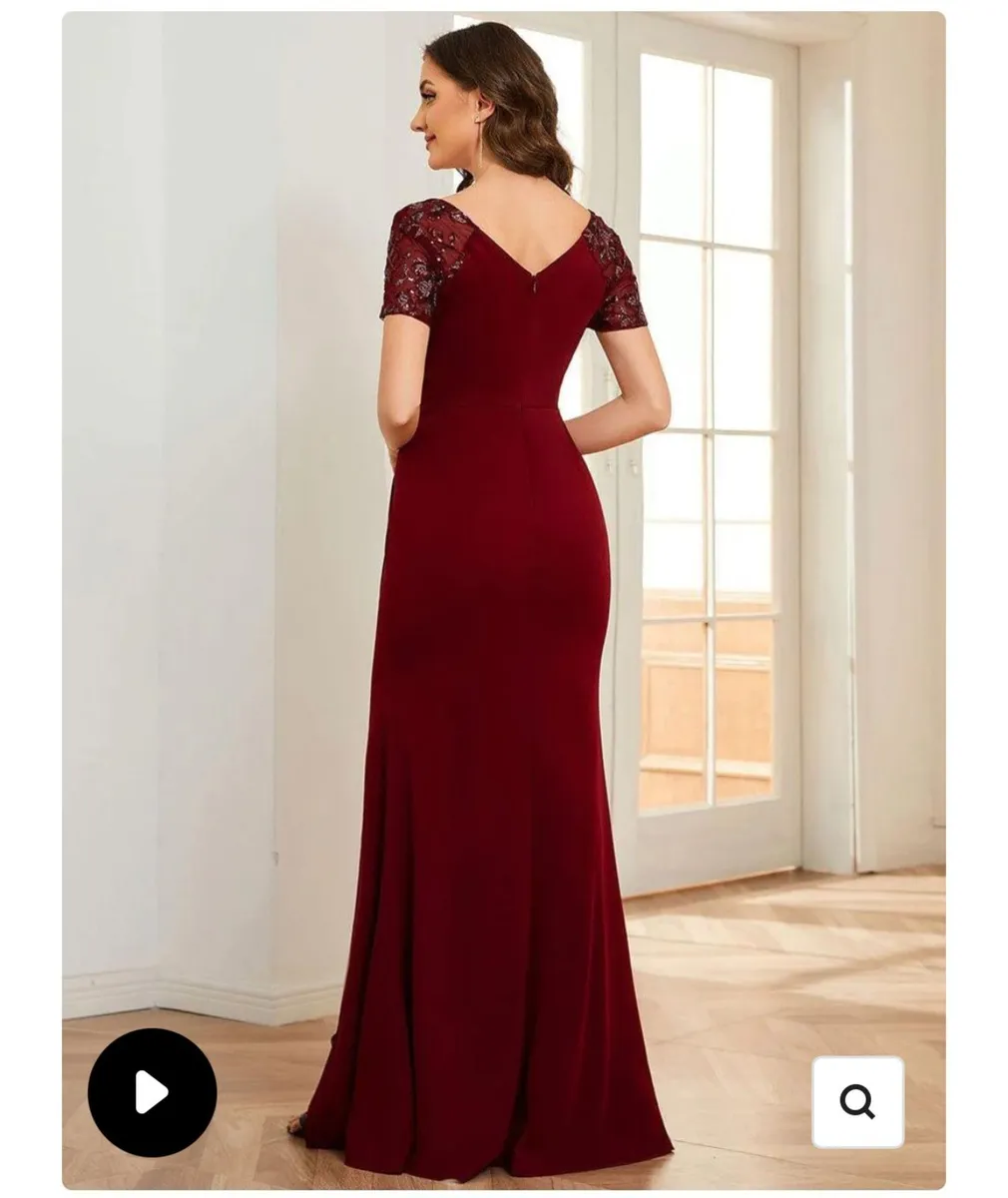 Burgundy Bridesmaid Dresses - Image 2