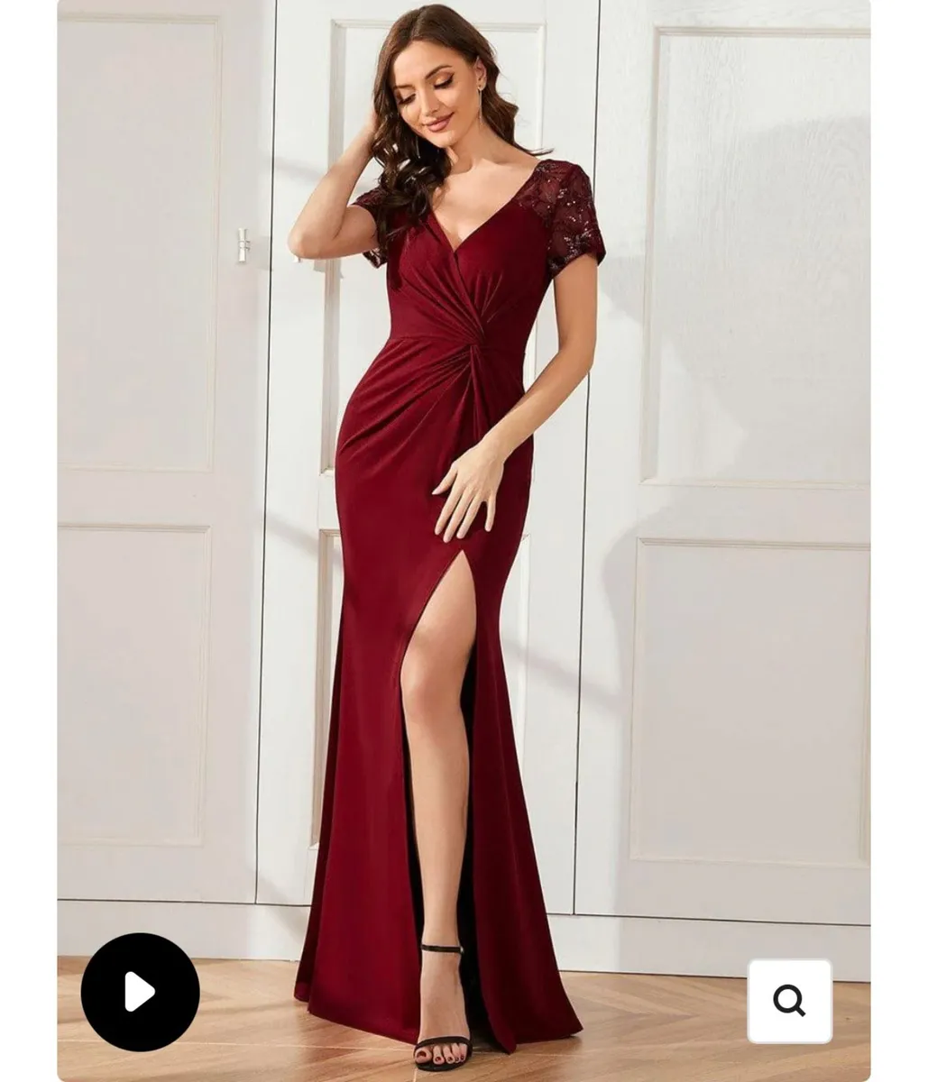 Burgundy Bridesmaid Dresses - Image 1