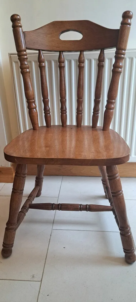 6 Solid Wood Kitchen Chairs