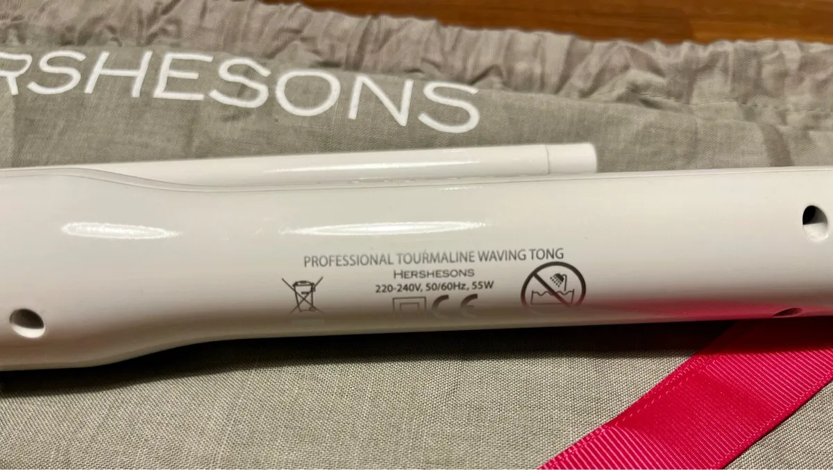 Hershesons Tourmaline Professional Curling Tongs - Image 4