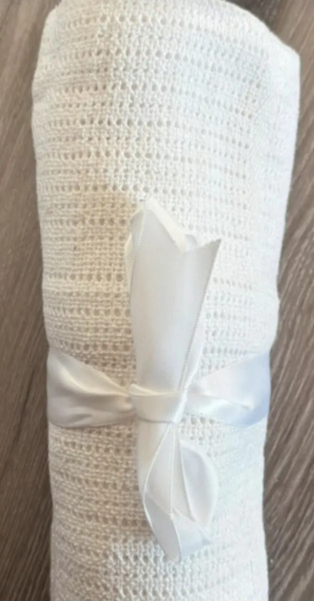 Baby blankets white new