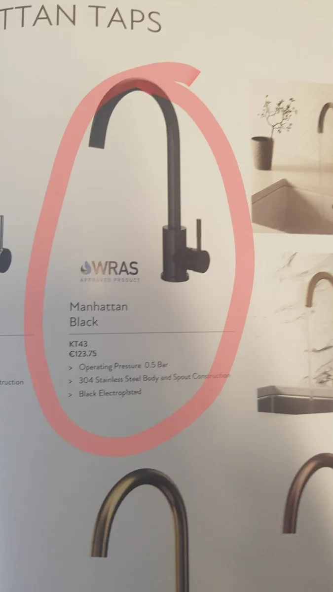 ⚡  Black Kitchen Tap €40 ⚡ - Image 2