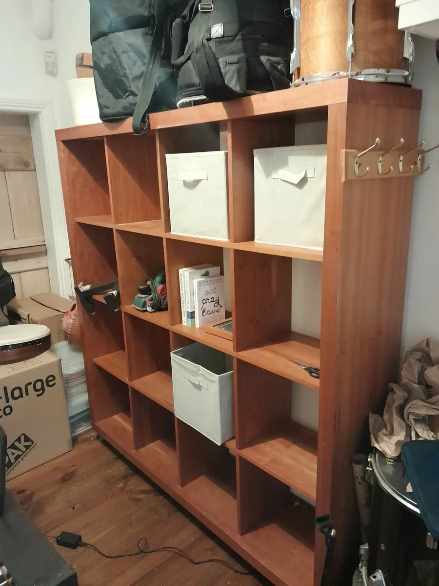 Large sturdy shelving unit on wheels - Image 1