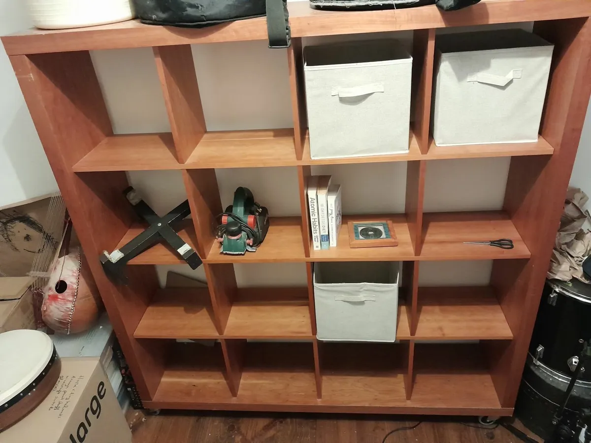 Large sturdy shelving unit on wheels - Image 3