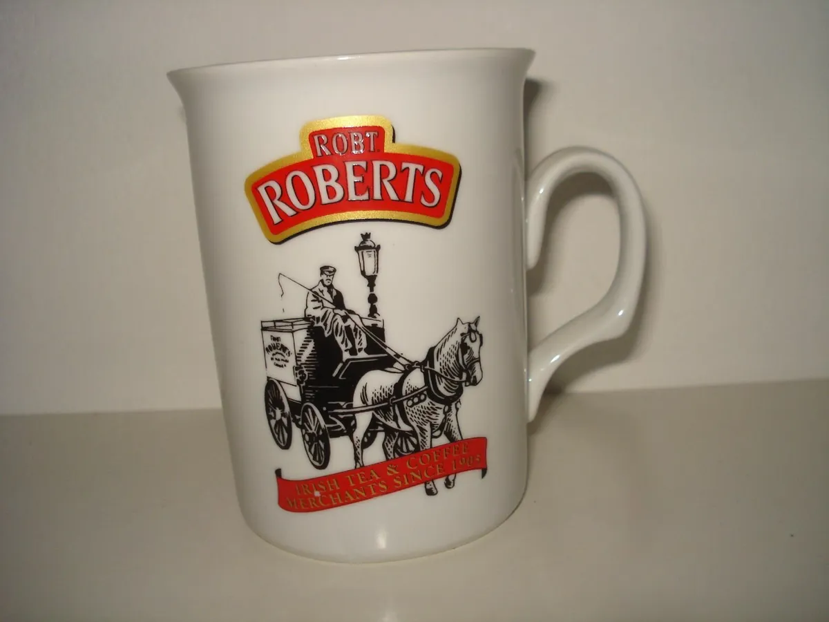 ROBERT  ROBERTS IRISH TEA  & COFFEE MERCHANTS MUG. - Image 1