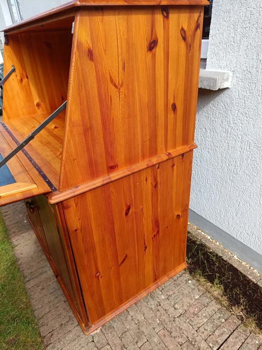 Pine writing bureau - Image 4
