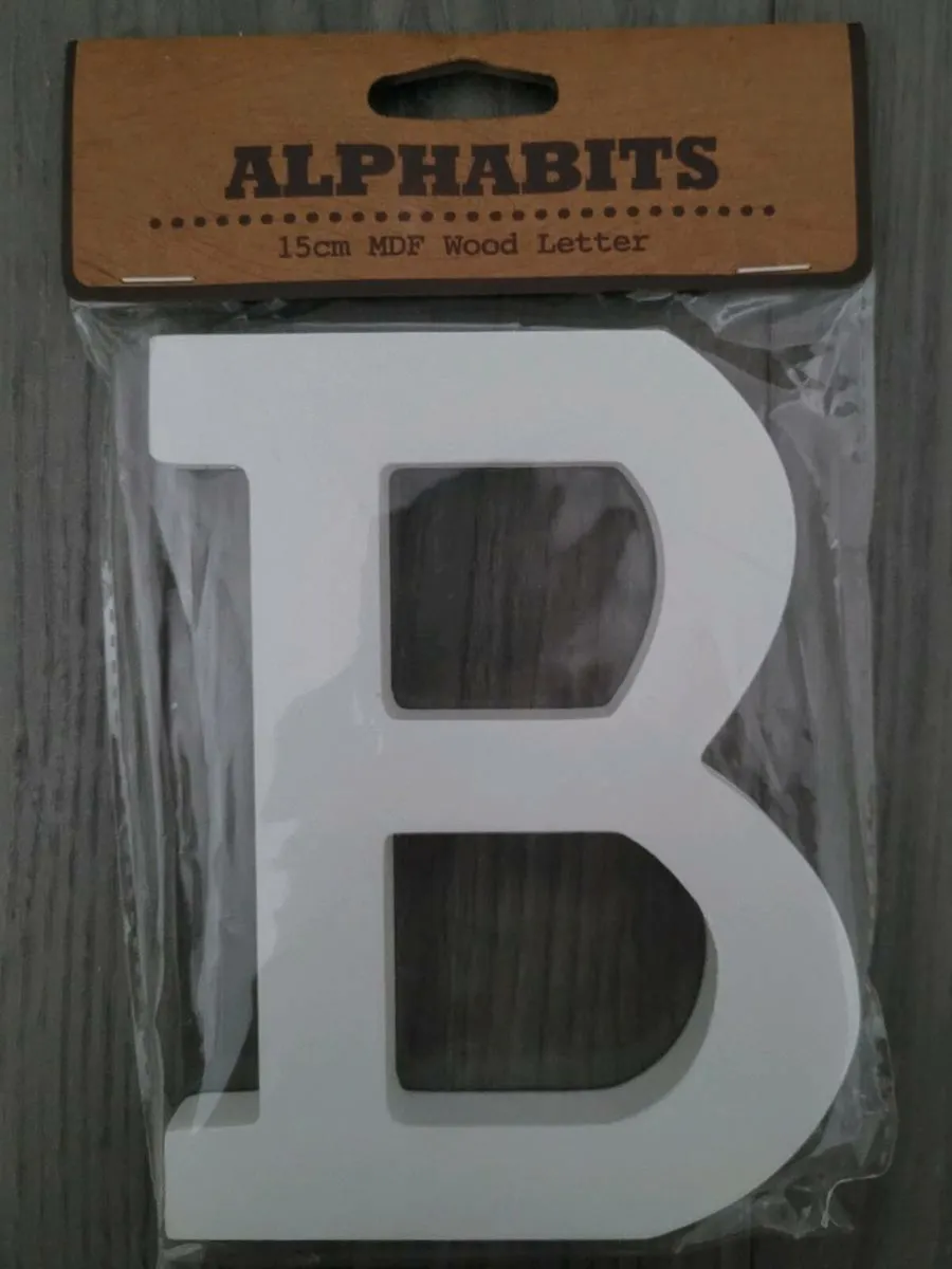 White Wooden Lettwrs 15cm NEW - Image 1
