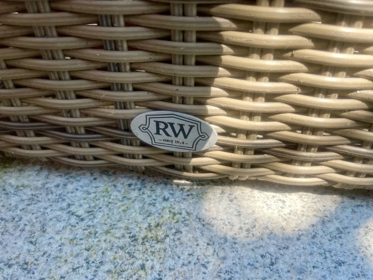 Geniune Rathwood  Rattan Glass Top Table - Image 4