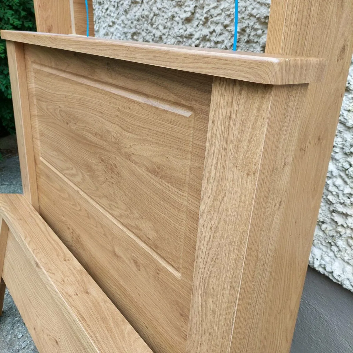 Solid Oak bedframe + mattress + mattress protector - Image 4