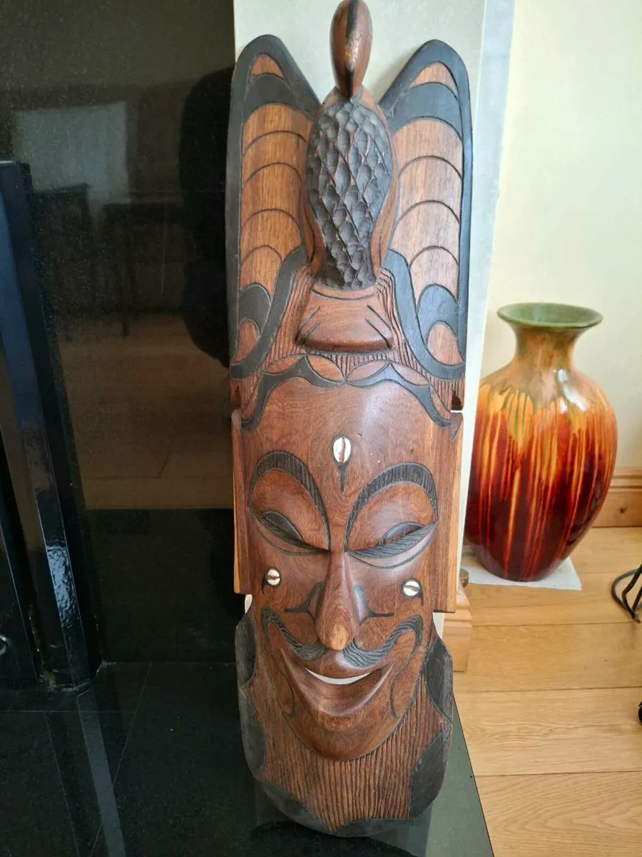 Handcarved Hardwood African Mask