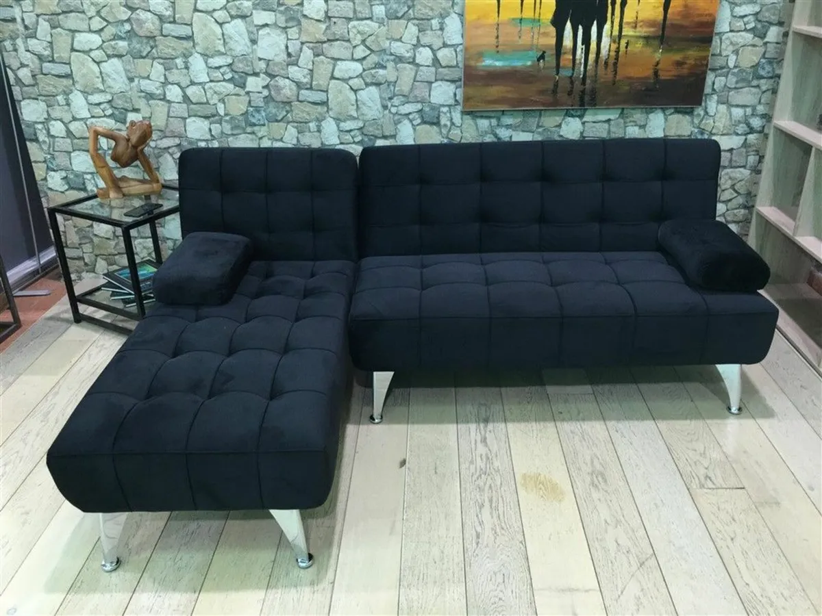 ✅ Nordic Comfort – Chaise Sofa Turns into Bed - Image 3