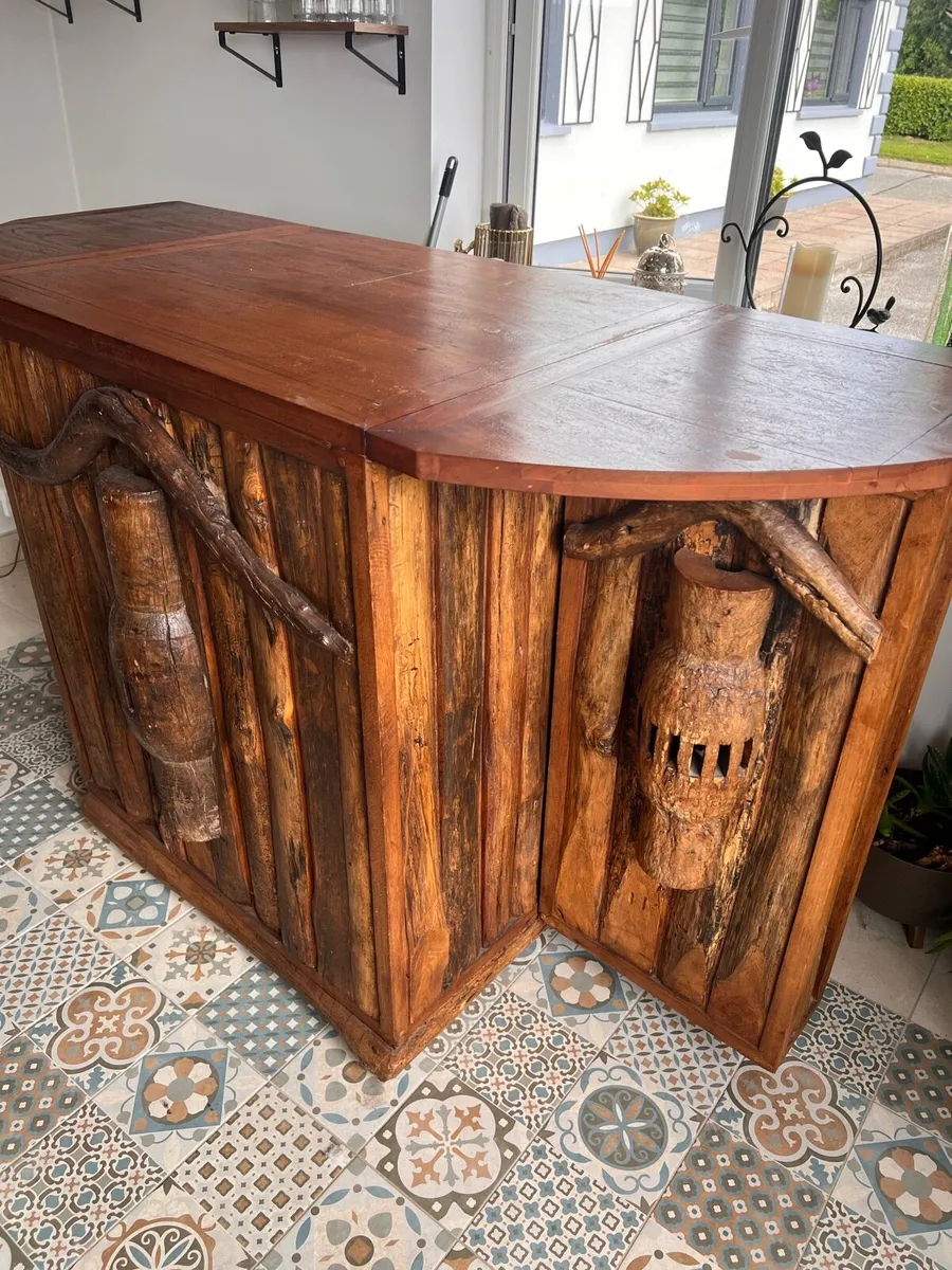 Unique bar and dining table and chairs - Image 4