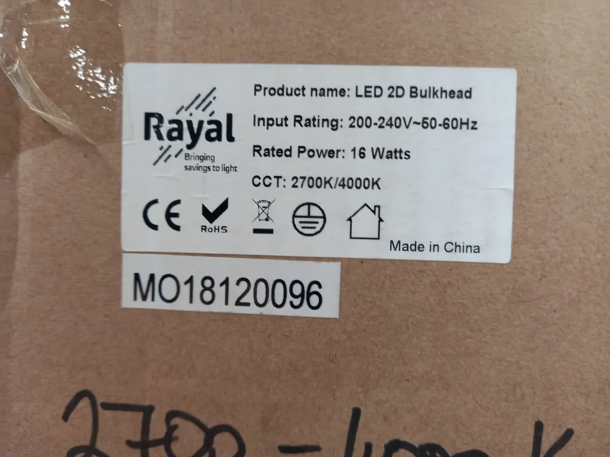 Online Auction Of Rayal Led 2D Bulkhead & More! - Image 2