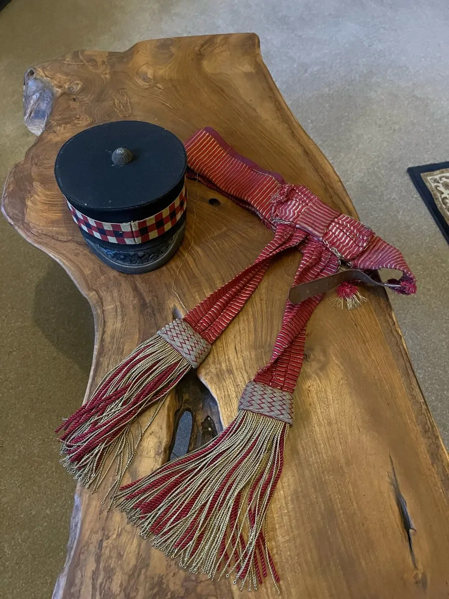 Victorian Officers Forage Cap & Sash Belt - Image 1
