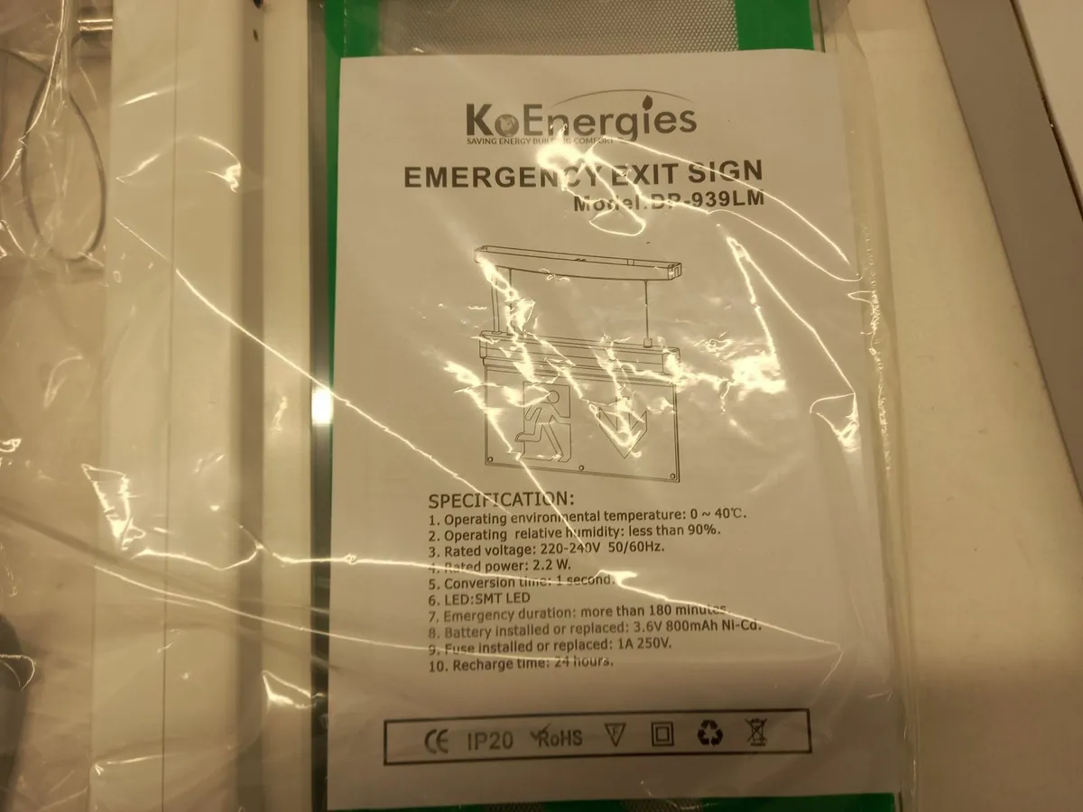 Online Auction Of An Emergency Exit Sign & More! - Image 4