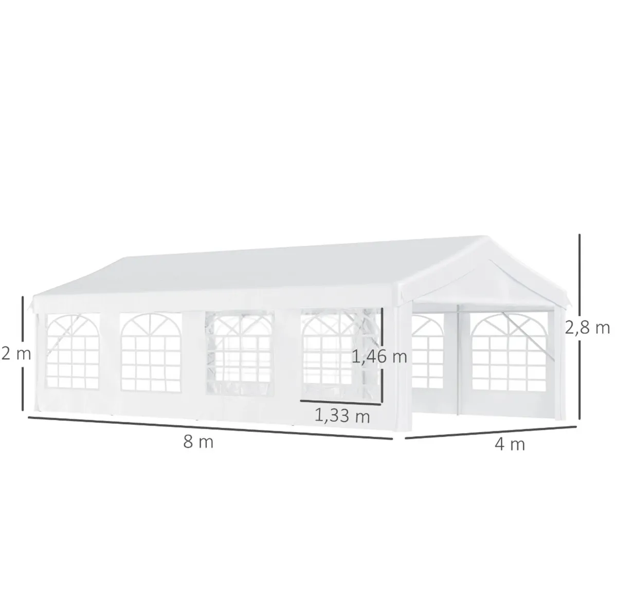 Heavy-Duty Marquee 4x8m - Image 3