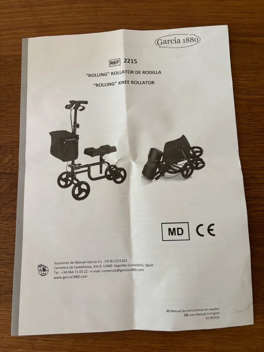 Mobility knee scooter/rollator - Image 1