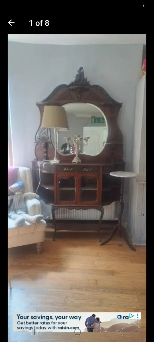 ANTIQUE SIDEBOARD FRENCH WALNUT - Image 1