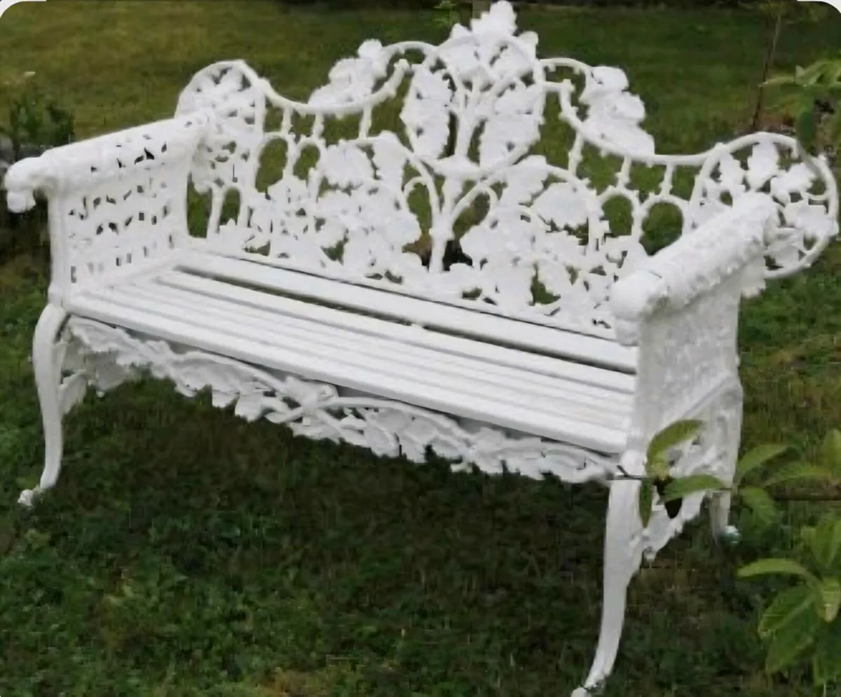 Garden bench very heavy solid cast iron - Image 2