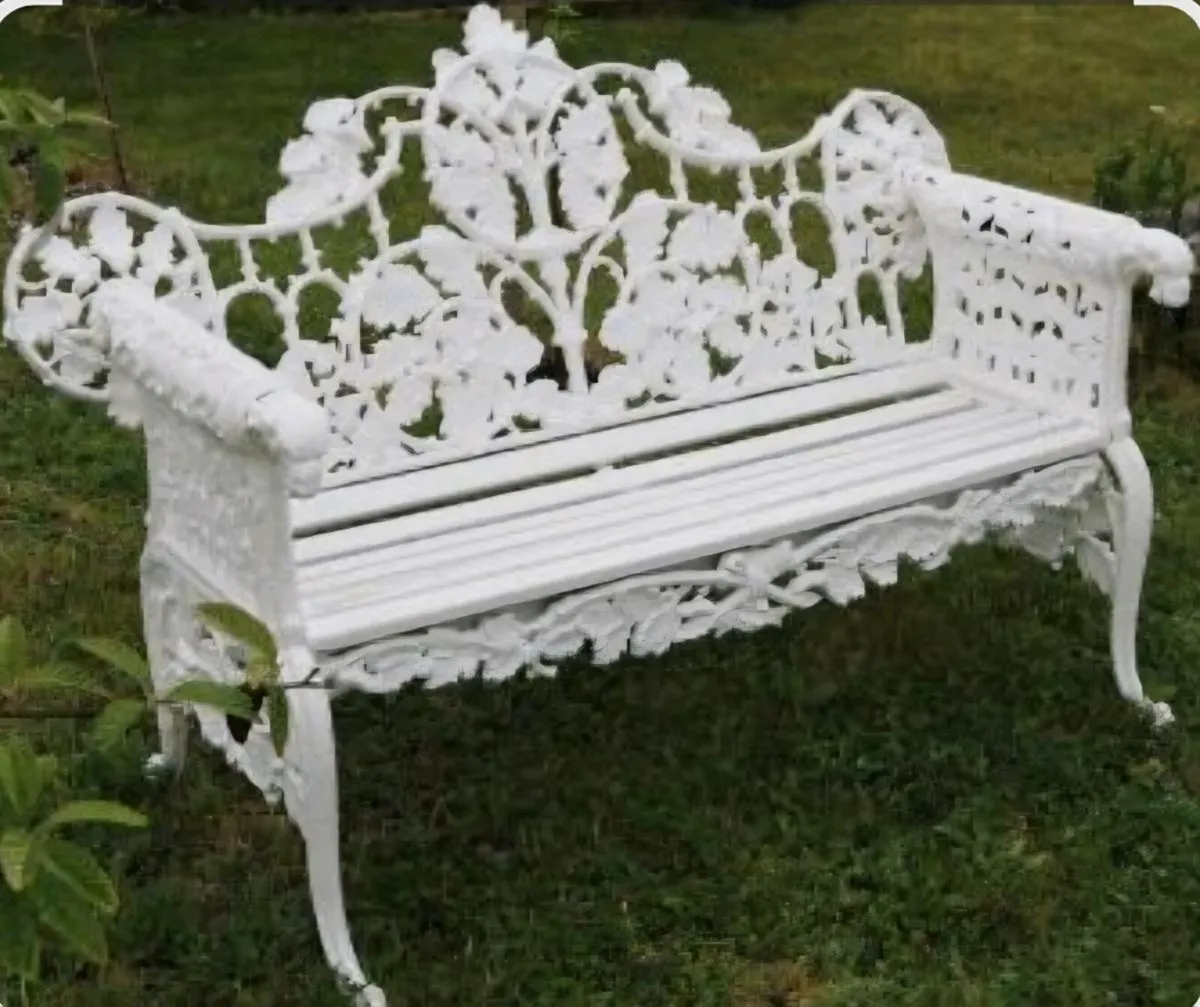 Garden bench very heavy solid cast iron - Image 4