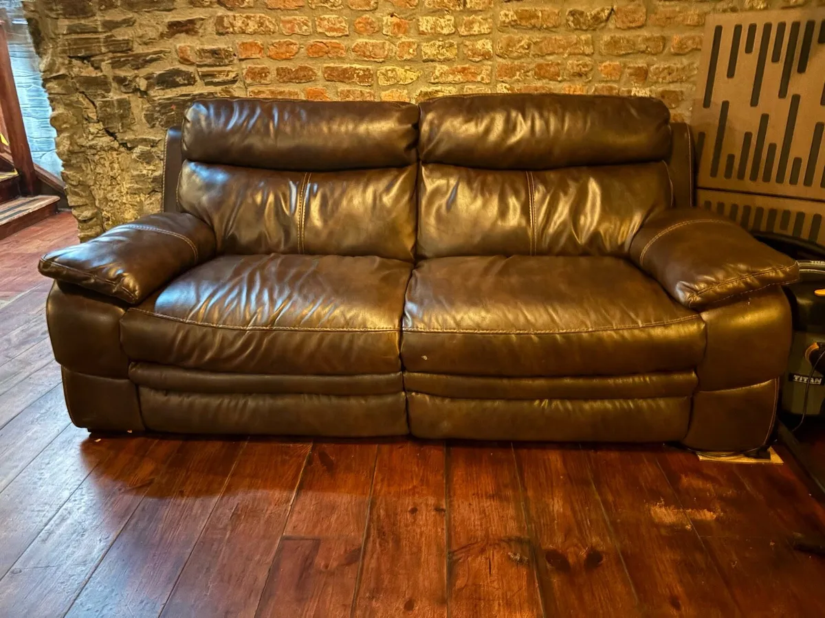 Leather Sofa / Couch - Image 1