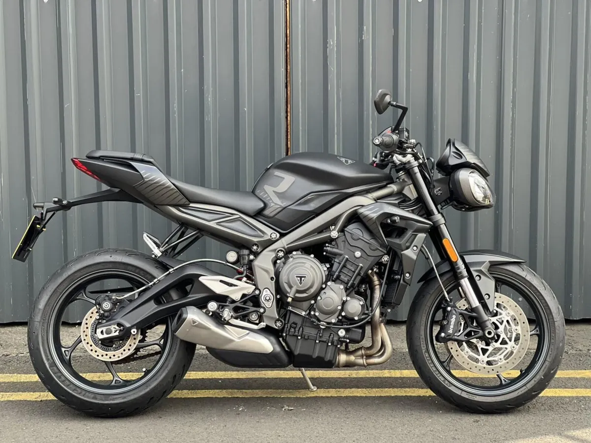 2022 Triumph Street Triple 765R – Matt Black - Image 1