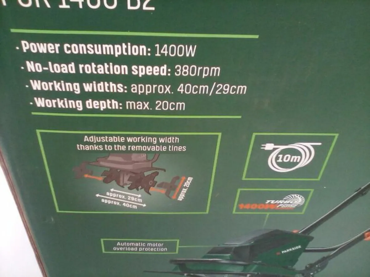 Electric Powered Garden Cultivator / Tiller. - Image 2