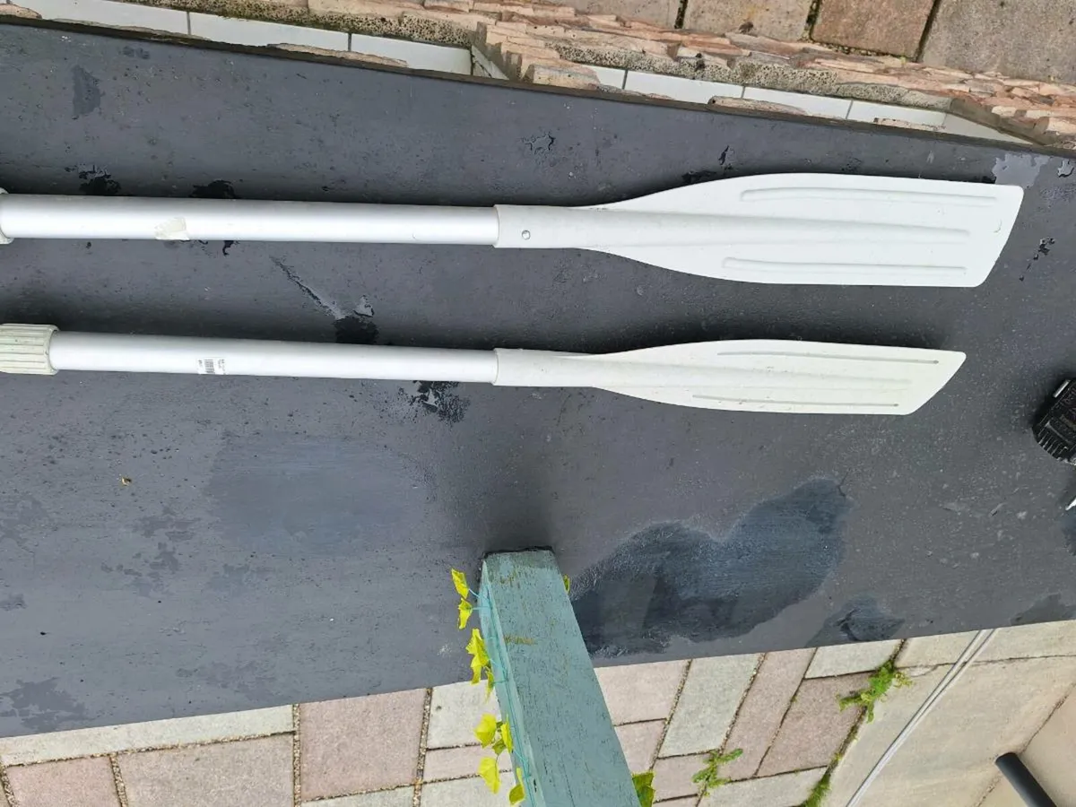 Lightweight plastic/aluminium boat oars - Image 1