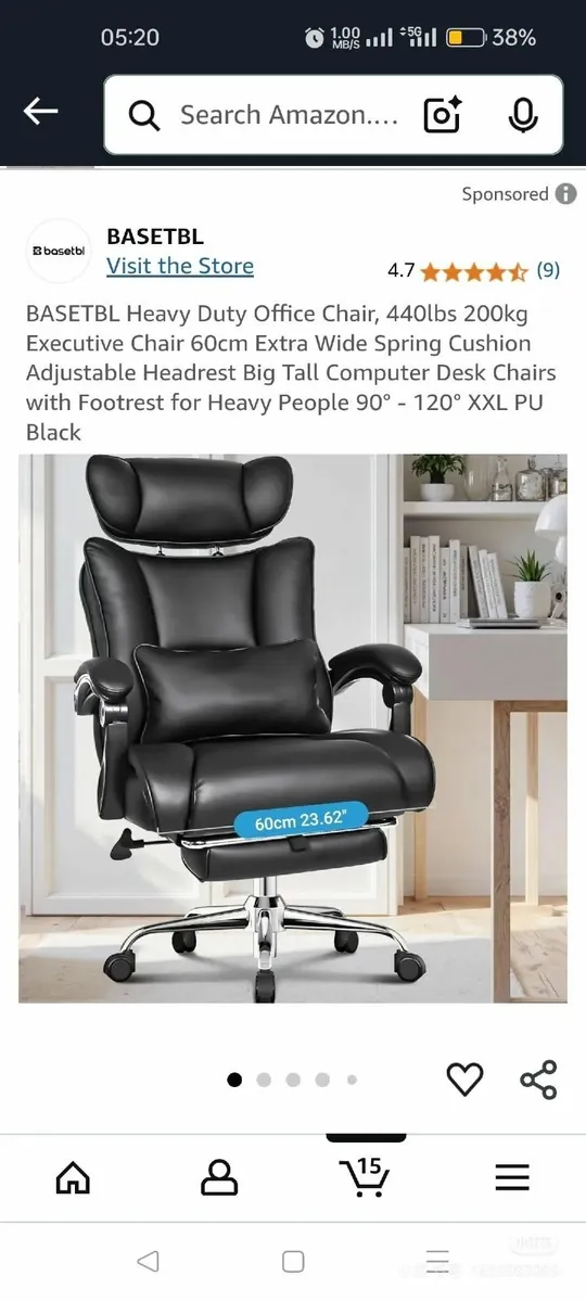 Brand new Unboxed boss chair for for heavy person! - Image 1