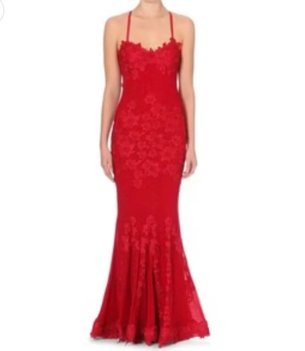 Cari’s Closet Red Porsia Dress for sale: - Image 1