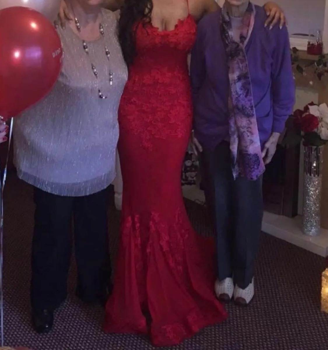 Cari’s Closet Red Porsia Dress for sale: - Image 3