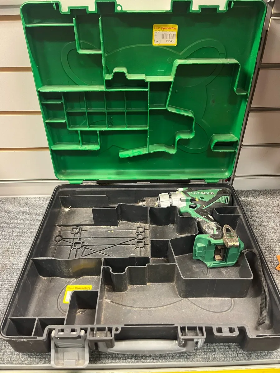 Hitachi 18V Drill with 2 Batteries and Charger - Image 1
