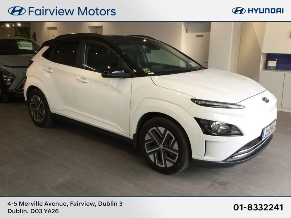Hyundai Kona EV 39 kW - Very Low kms - White With - Image 1