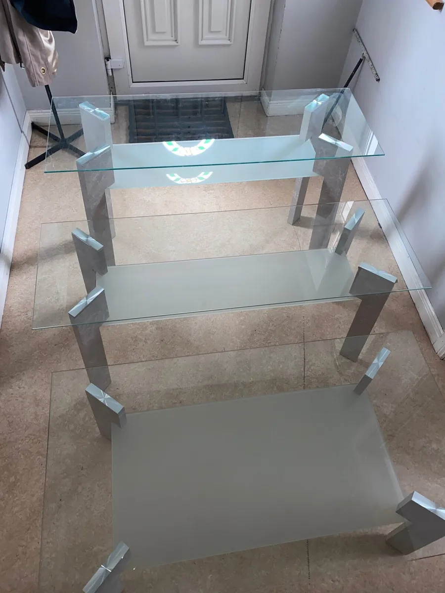 Glass Table Set Of 3 - Image 3