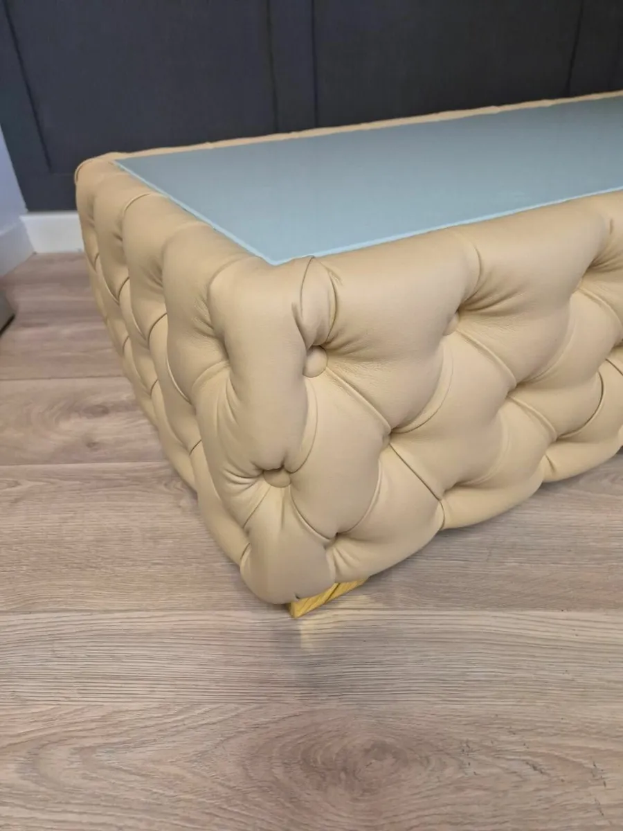 Chesterfield Coffee Table Rectangle 123x63x45cm - Image 2
