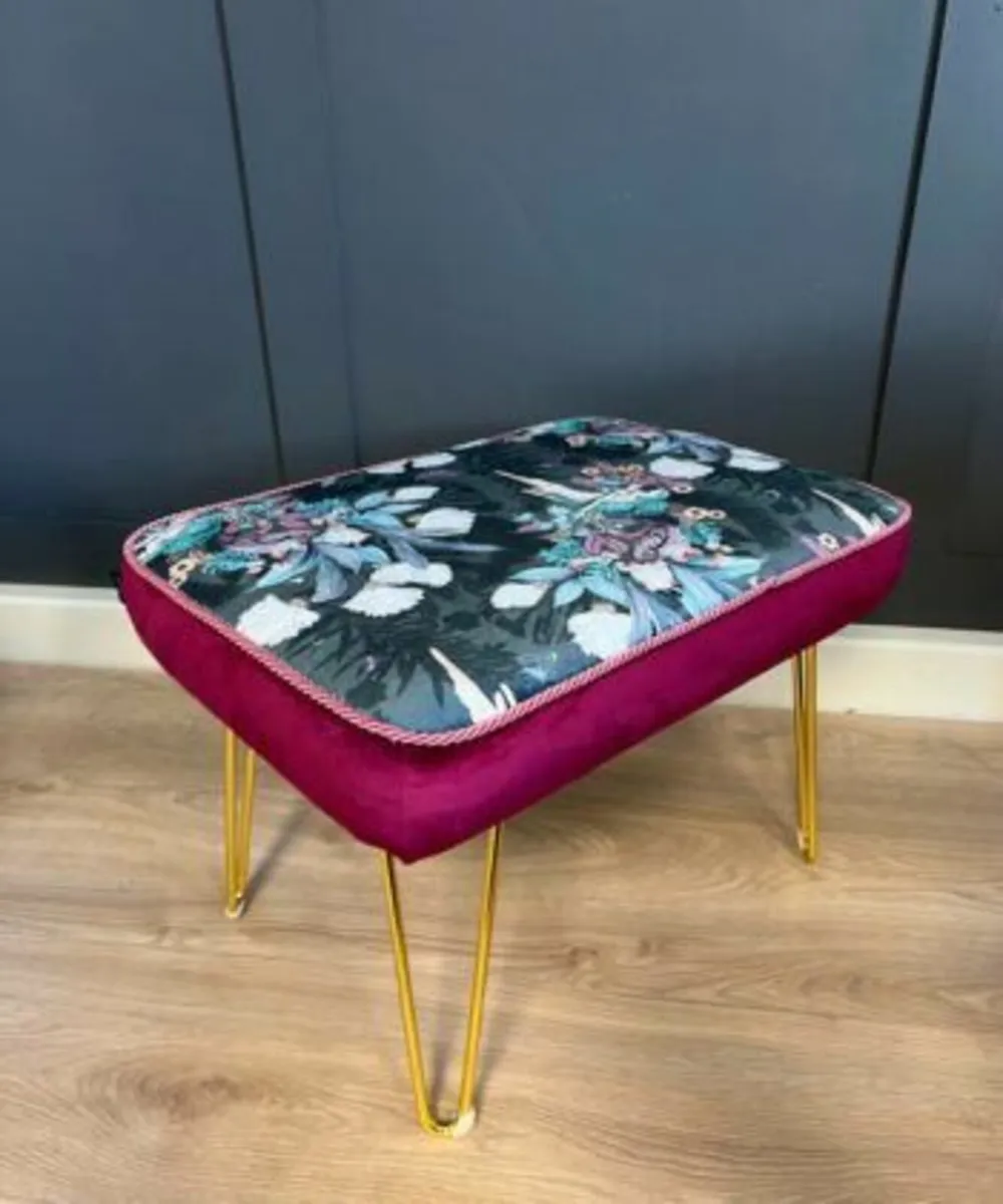 Footstool 60x40cm hairpin legs - Image 1