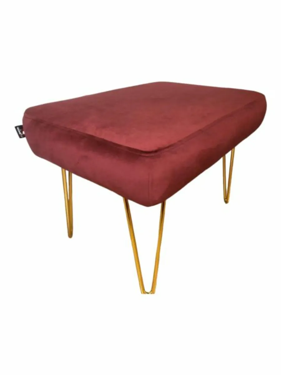 Footstool 60x40cm hairpin legs - Image 3