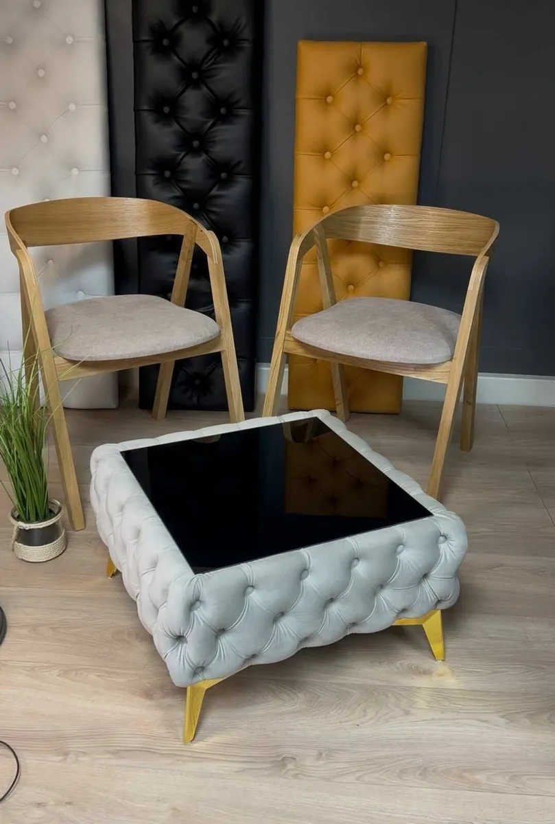 Scandinavian oak chair set of 4 - Image 4