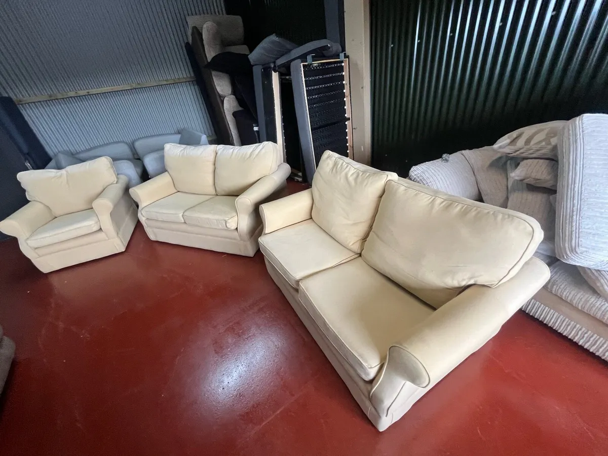 Yellow sofa suite 3 pieces - Image 3