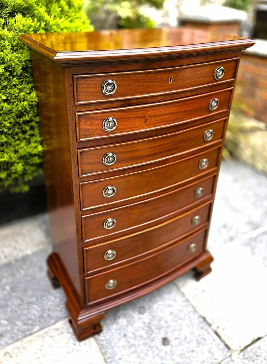 Mahogany Tallboy Chest - Image 2
