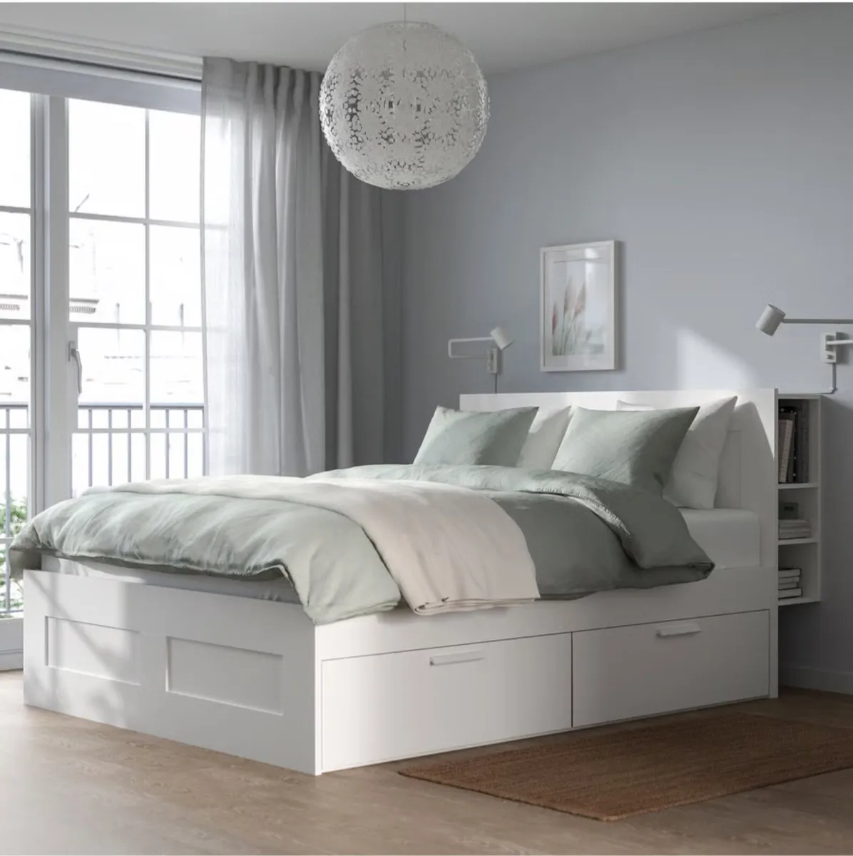 King Size Bed Frame and Headboard - Image 3