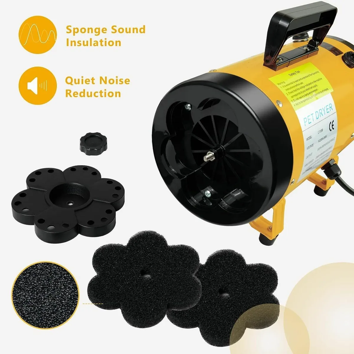 Pet Grooming Hair Dryer Blaster 2800W High-Power - Image 2