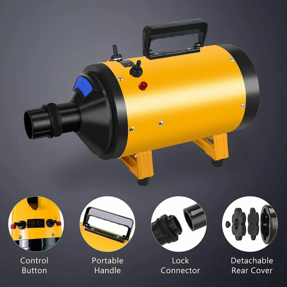 Pet Grooming Hair Dryer Blaster 2800W High-Power - Image 4