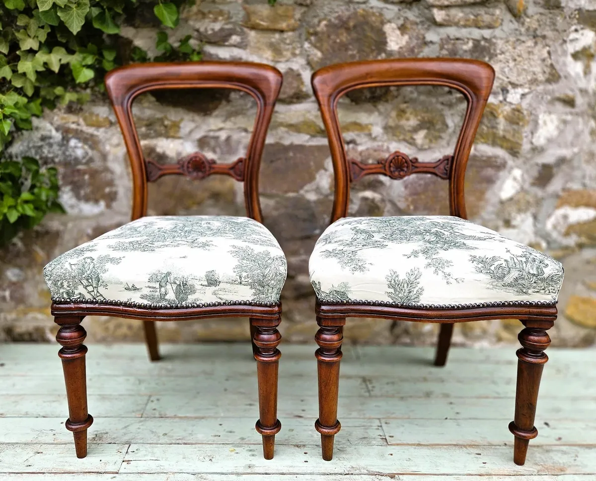 Balloon Back Chairs- Circa 1880 - Image 1