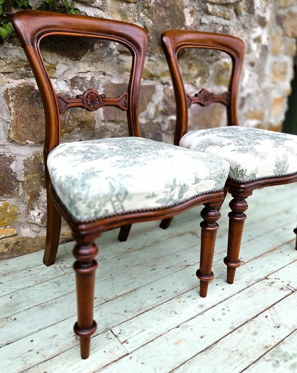 Balloon Back Chairs- Circa 1880 - Image 3