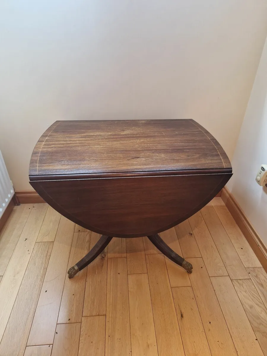 Mahogany table and 4 chairs - Image 2