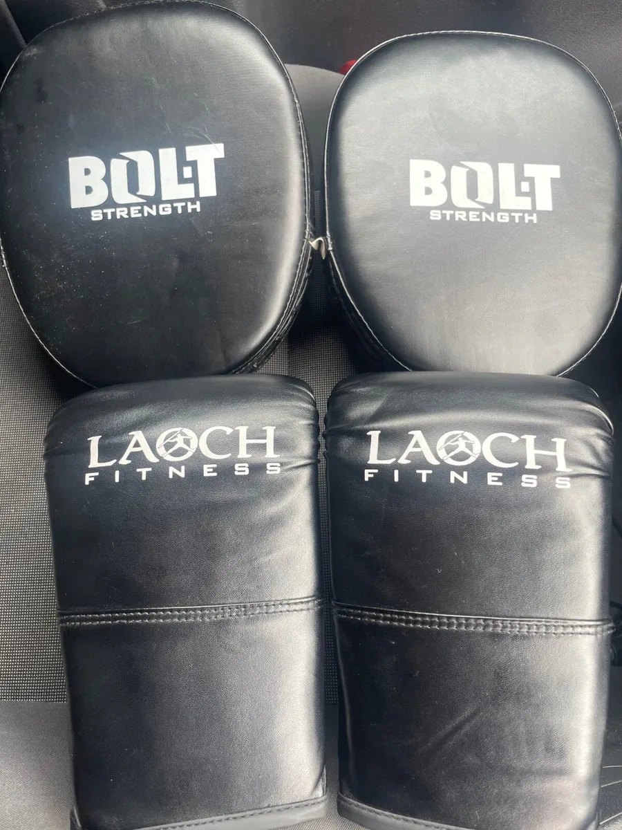 Boxing pads and gloves - Image 1